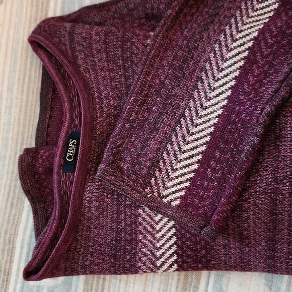 Chap's Denim sweater women's XL.  Beautiful shades of purple and lilac - Picture 6 of 6